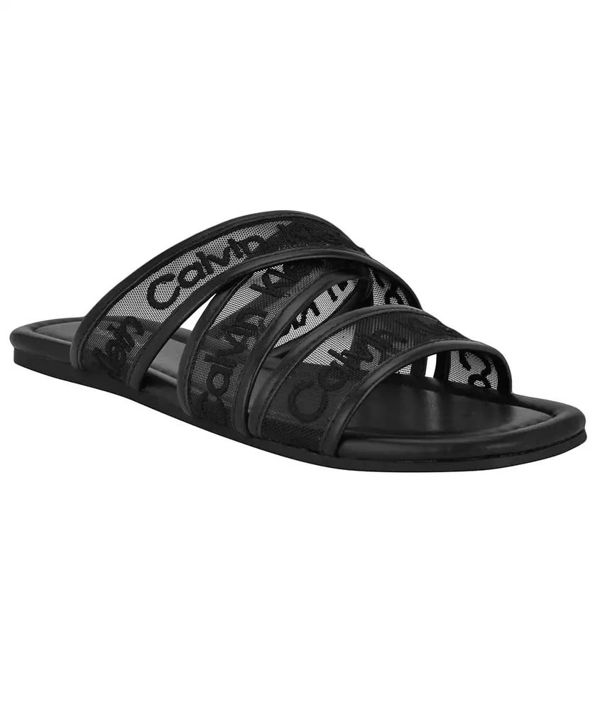 Calvin Klein Women's Bestina Strappy Logo Sandals 1