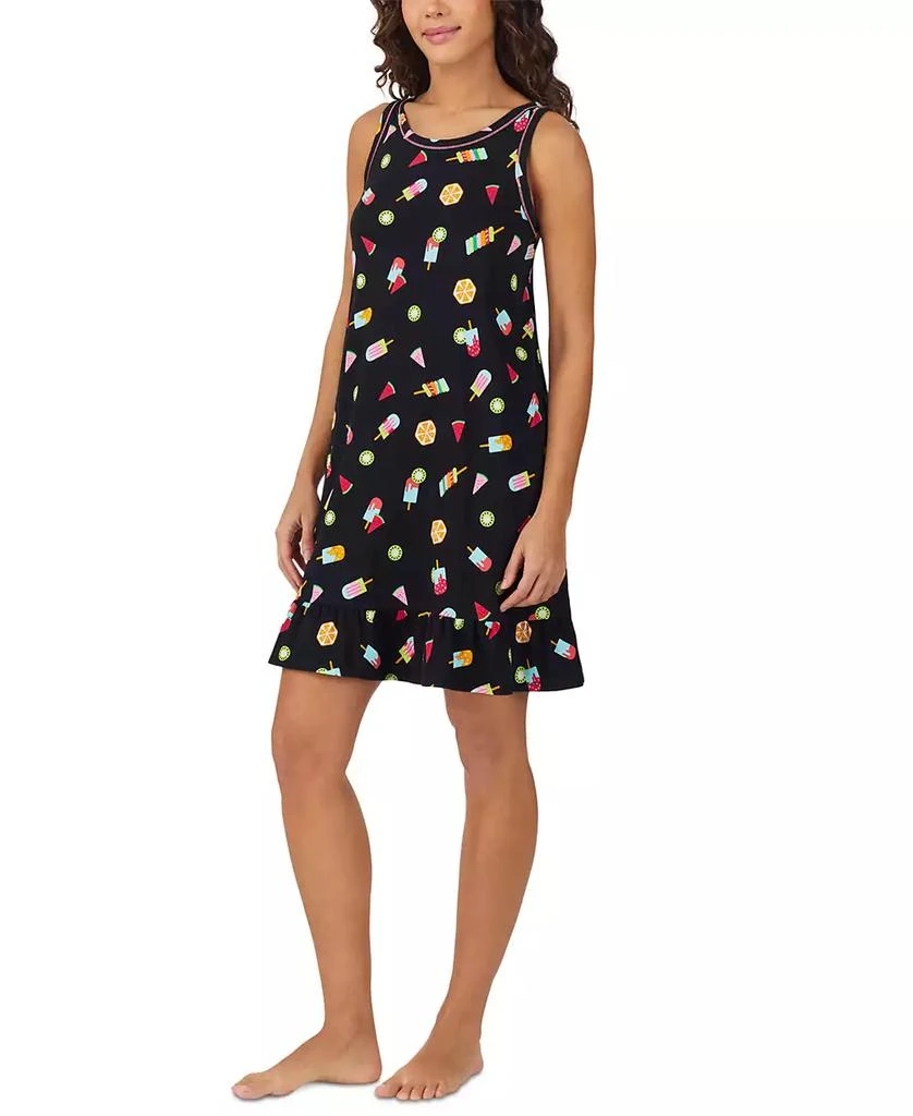 Cuddl Duds Women's Sleeveless Ruffled-Hem Chemise 3