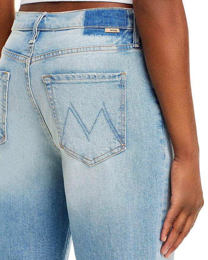 MOTHER The Spitfire Sneak High Rise Wide Leg Jeans in I Confess 5