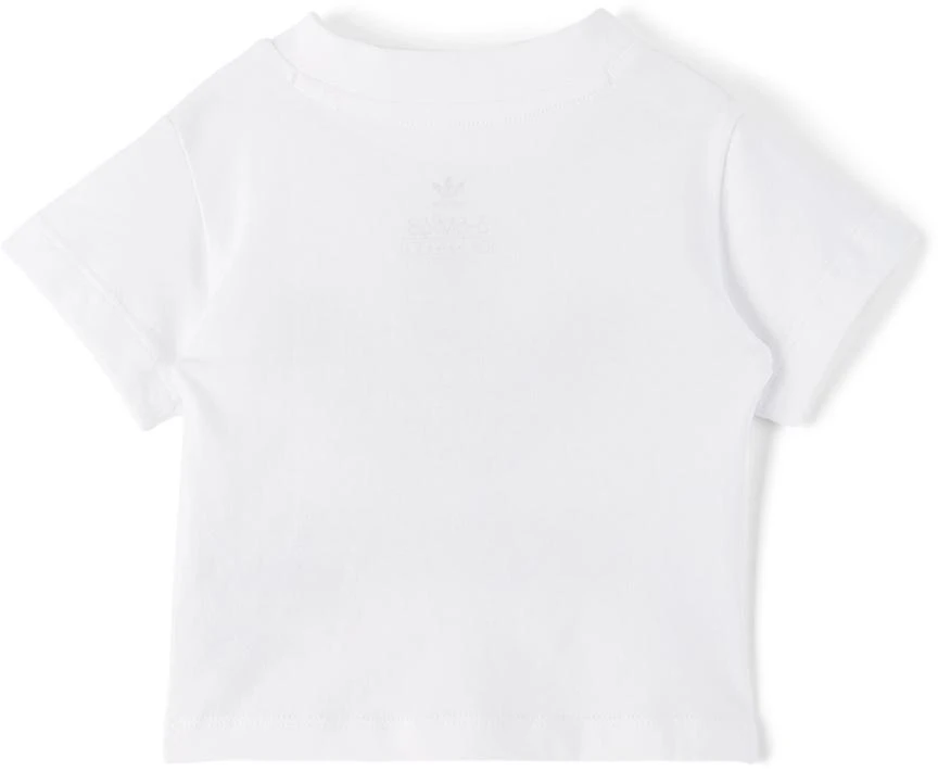 Adidas Baby White & Black Trefoil T-Shirt & Shorts Set 3