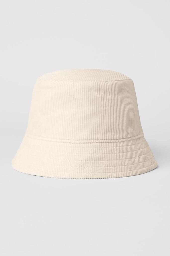 【Alo Yoga】Corduroy Neighborhood Bucket Hat Corduroy Neighborhood Bucket Hat - Black | Alo Yoga