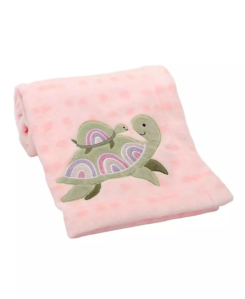 Lambs
Ivy Sea Dreams Cozy Pink Fleece Turtle Applique Baby Blanket 7