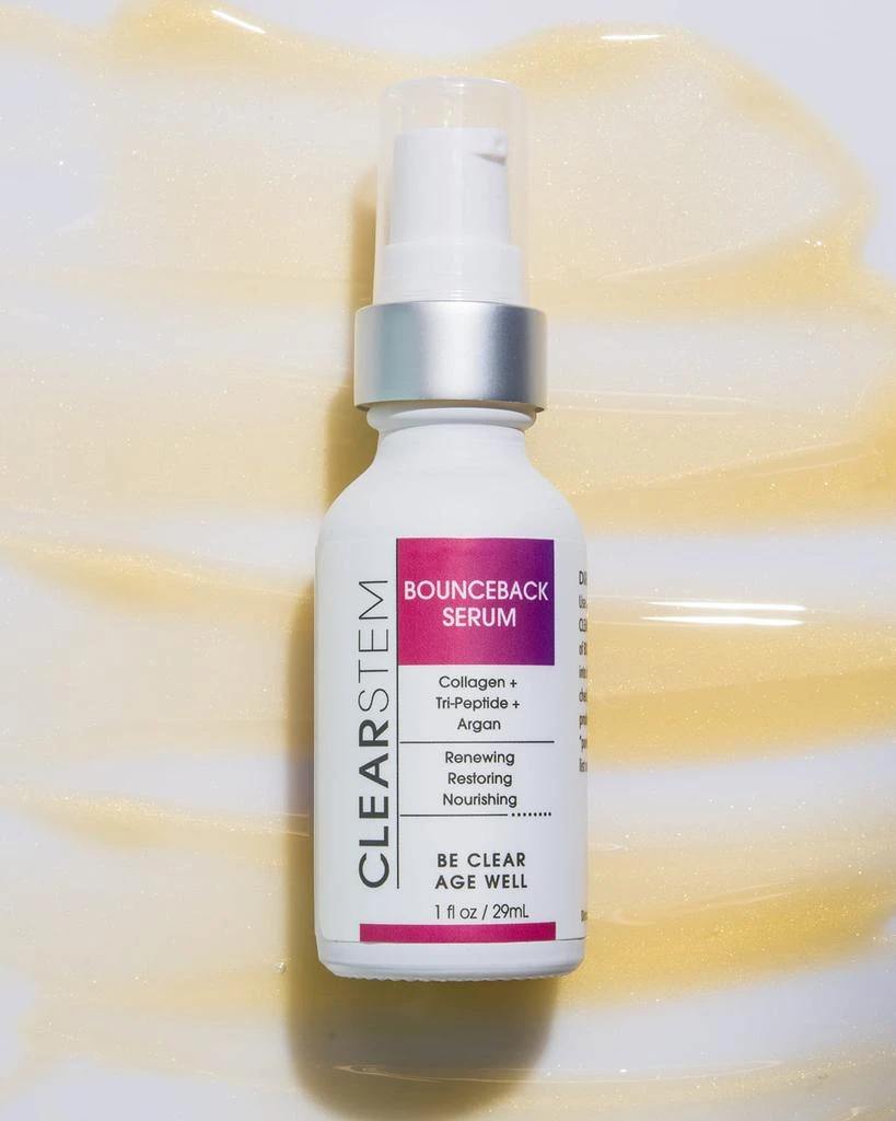 CLEARSTEM Skincare BOUNCEBACK Triple Peptide Stem Cell Serum For Wrinkles, 1 oz. 3