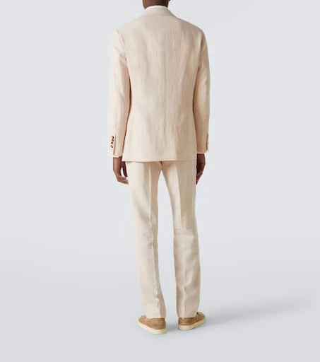 Brunello Cucinelli Double-breasted linen suit 3