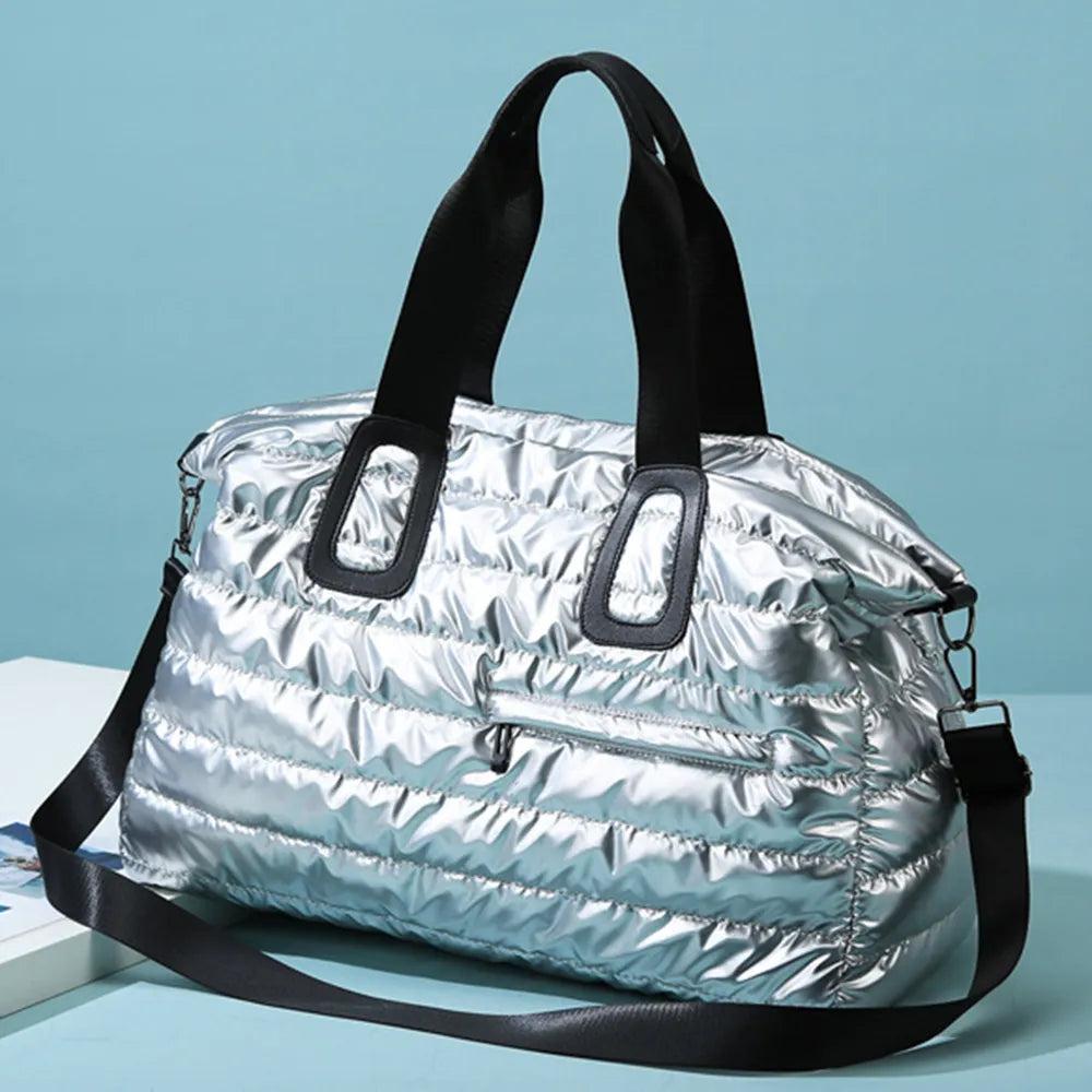 TRUEDAMES Quilted Nylon Oversize Travel Bag