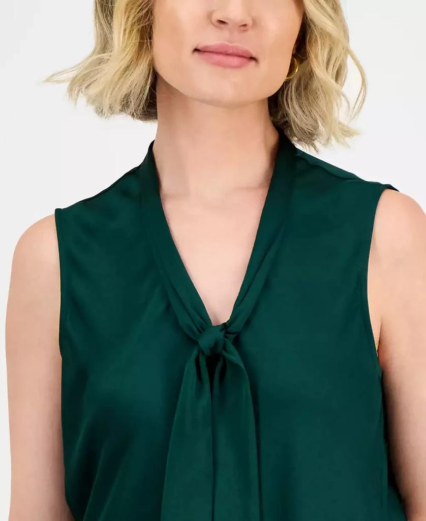 Kasper Women's Tie-Neck Sleeveless Top, Regular & Petite 7