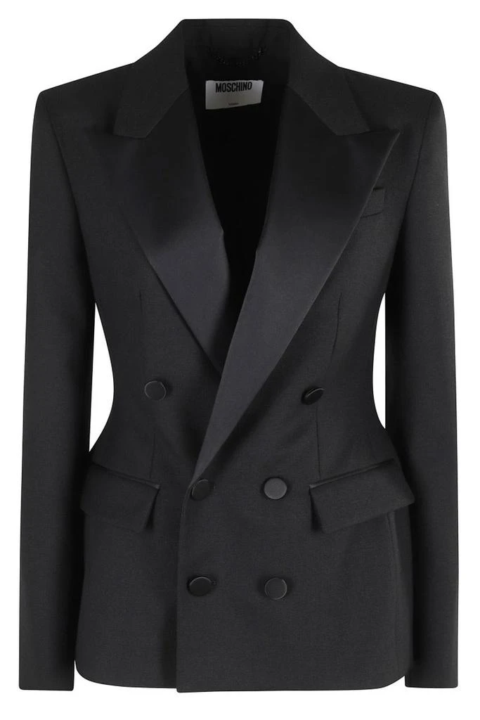 Moschino Double-Breasted Tailored Jacket With Wide Lapels