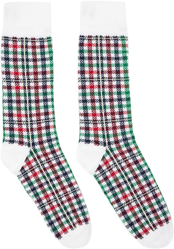 Thom Browne Multicolor Gingham Check Socks 1