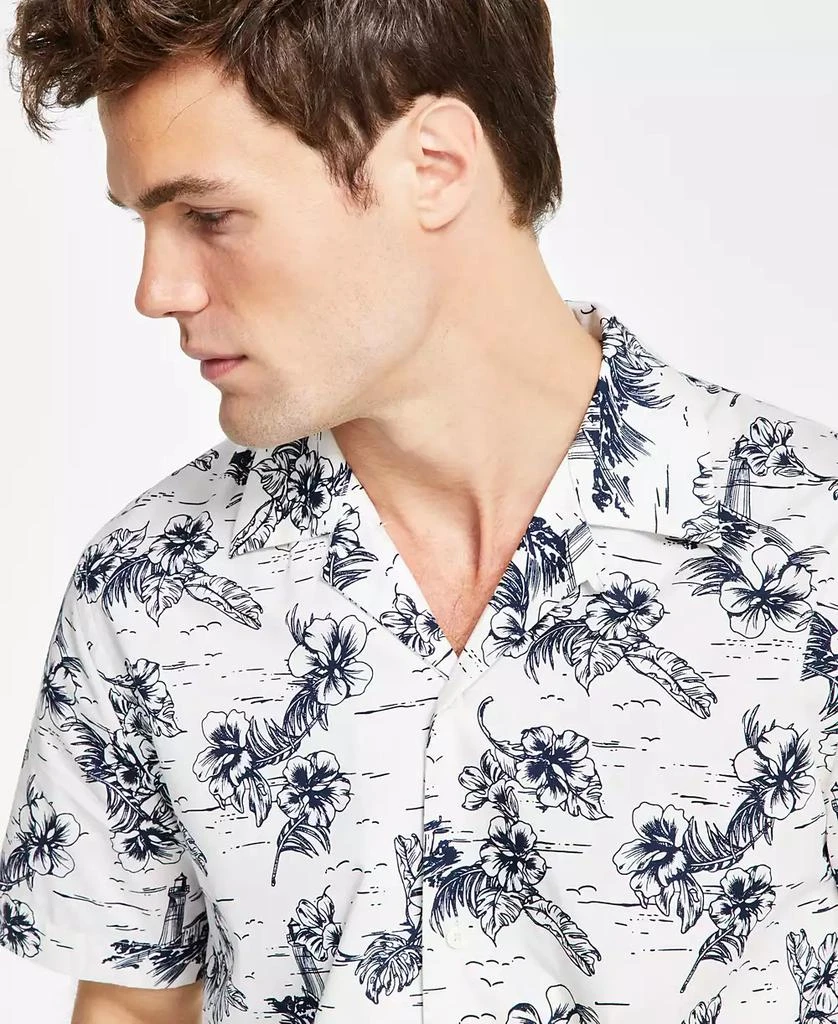 Tommy Hilfiger Men's Printed Short Sleeve Flex Poplin Shirt 3