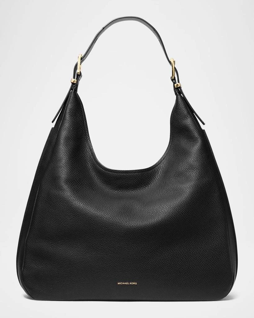 Michael Kors Nolita Large Pebbled Leather Hobo Shoulder Bag 1