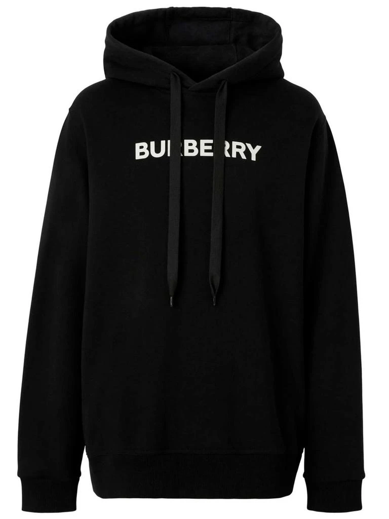 Burberry BLACK COTTON SWEATSHIRT 1