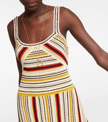 Zimmermann Vitali stripe crochet midi dress 4
