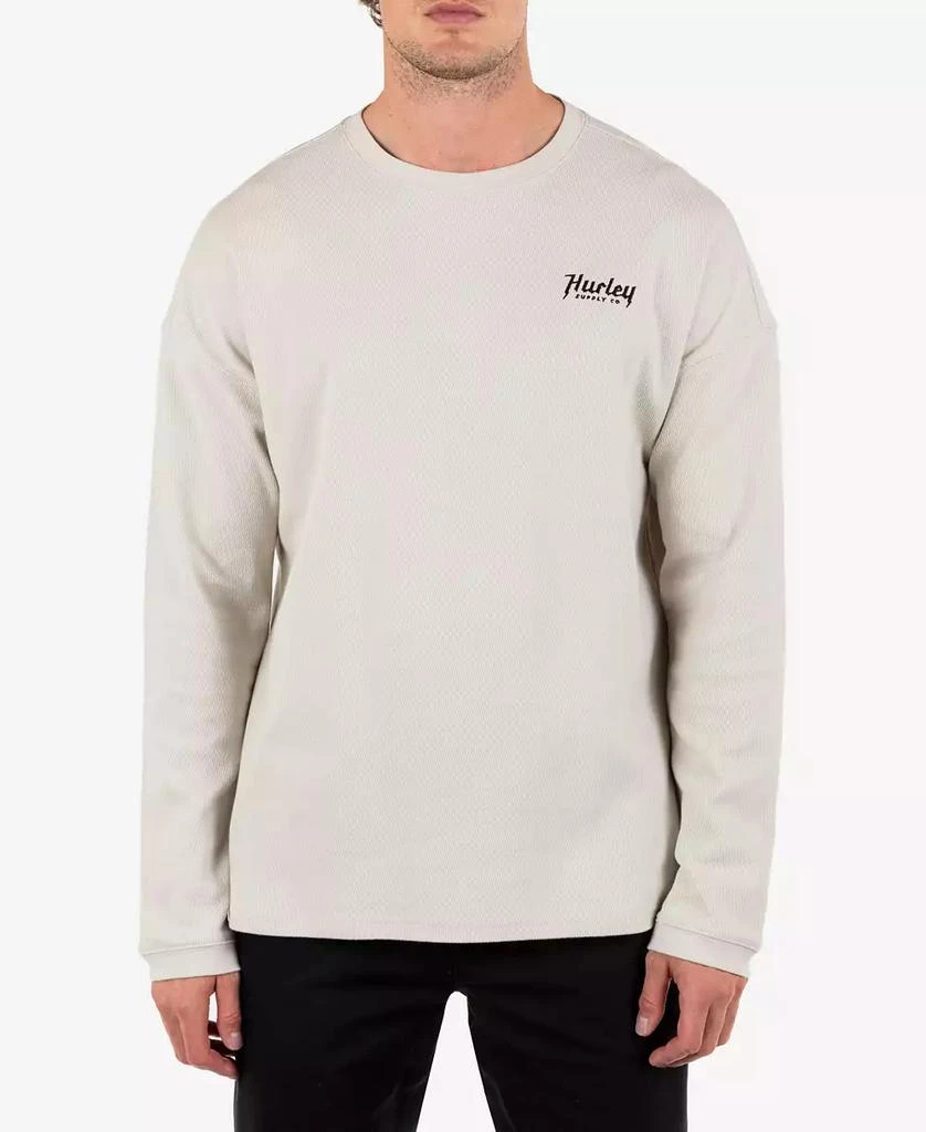 Hurley Men's Tradesman Thermal Long Sleeve Crew T-Shirt 2