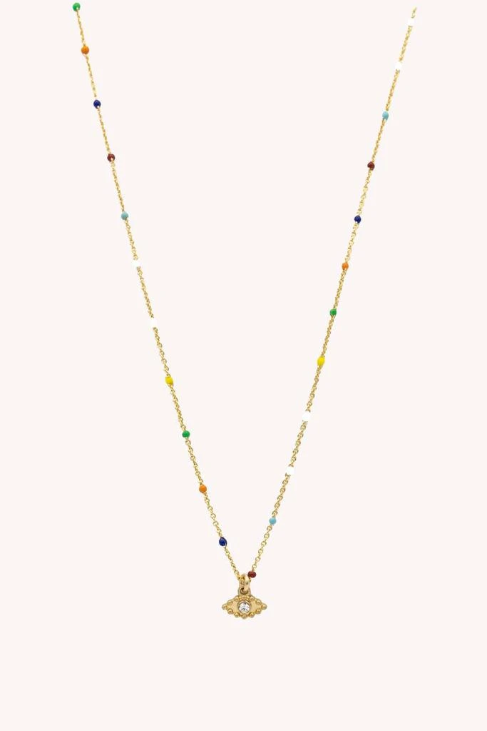 Rebecca Minkoff Evil Eye Multi Bead Necklace 1