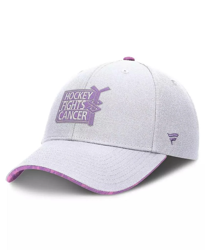 Fanatics Men's White NHL Authentic Pro Hockey Fights Cancer Adjustable Hat 1