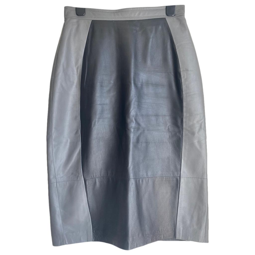 Whistles Whistles Leather mid-length skirt