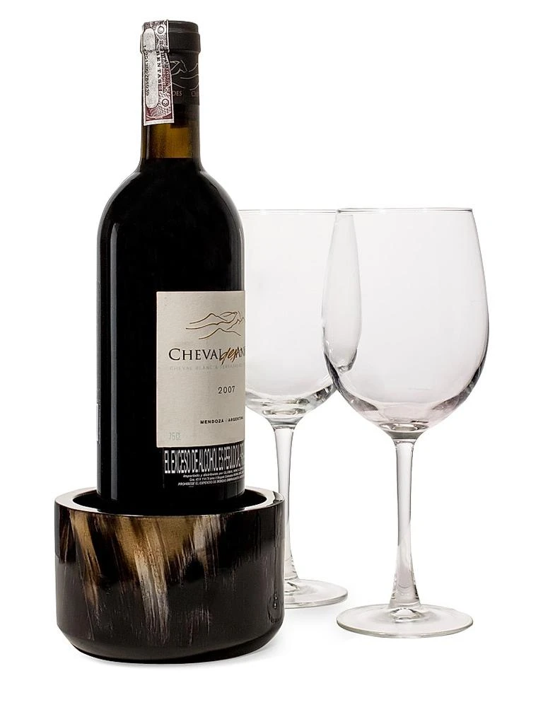LADORADA Horn Veneer Bottle Coaster 2