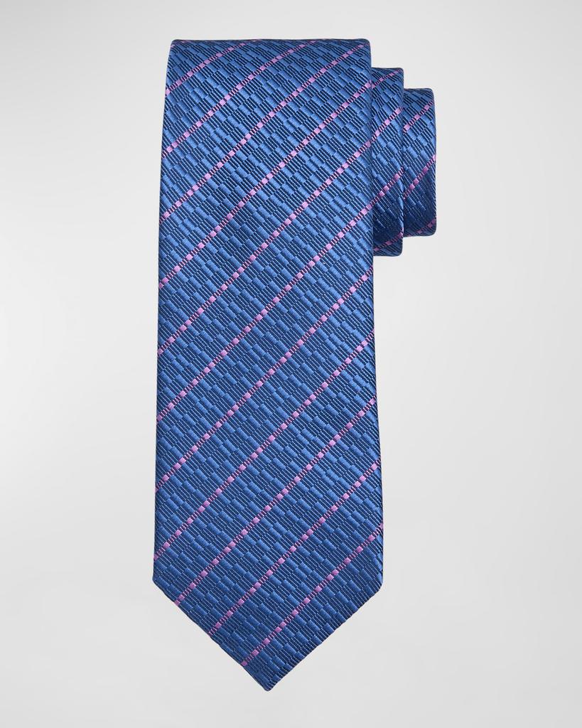 Charvet Men's Fine Stripe Silk Tie