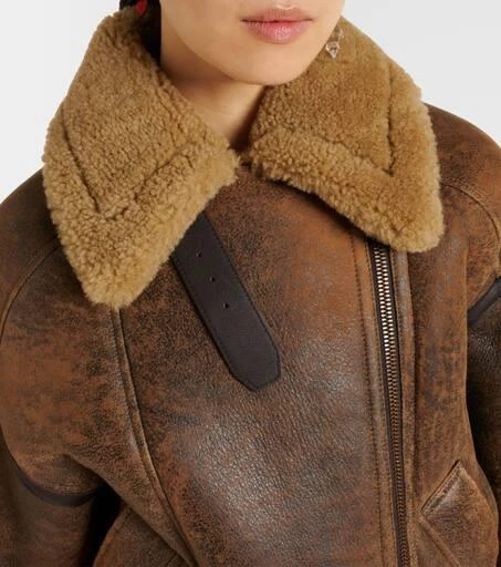 Acne Studios Lakota leather and shearling jacket 7