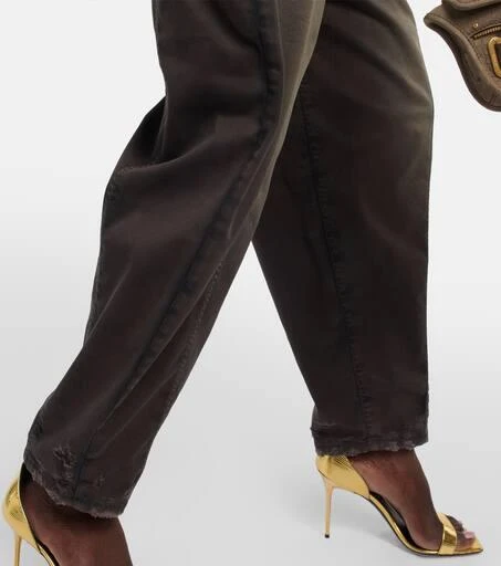 Balmain Faded high-rise wide denim jeans 6