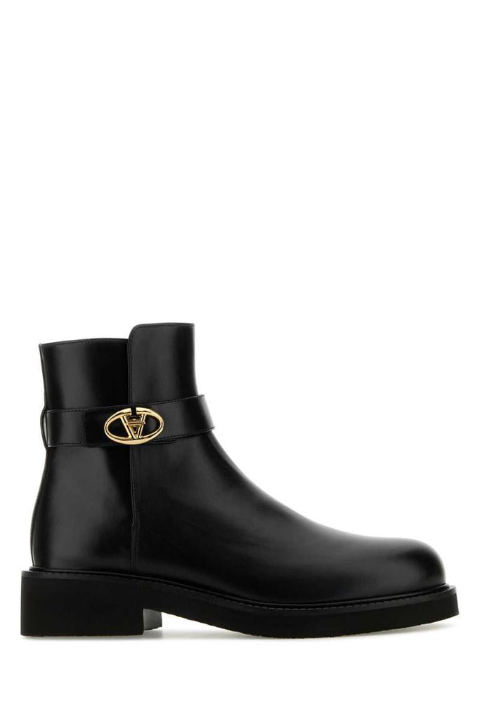 Valentino Black rubber and leather boots - Compare Prices