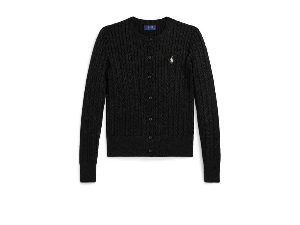 Ralph Lauren Metallic Mini-Cable Cardigan (Big Kid)