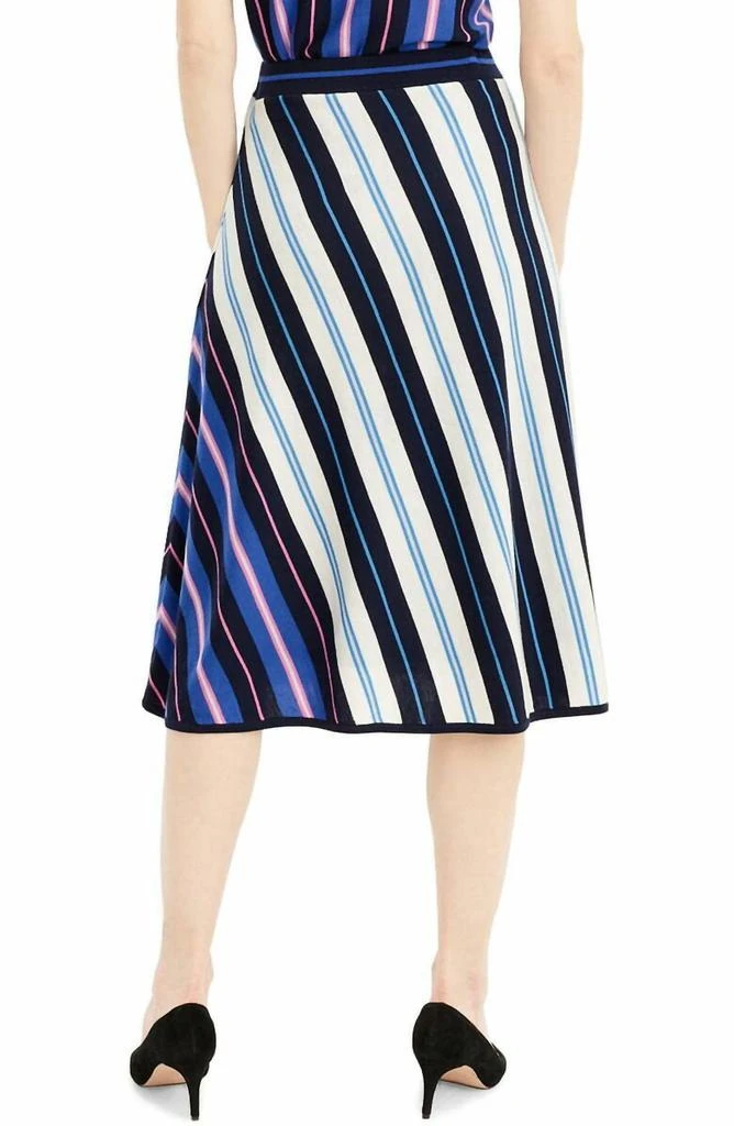 J. Crew J.Crew - Diagonal Stripe Merino Wool Midi A Line Skirt 5