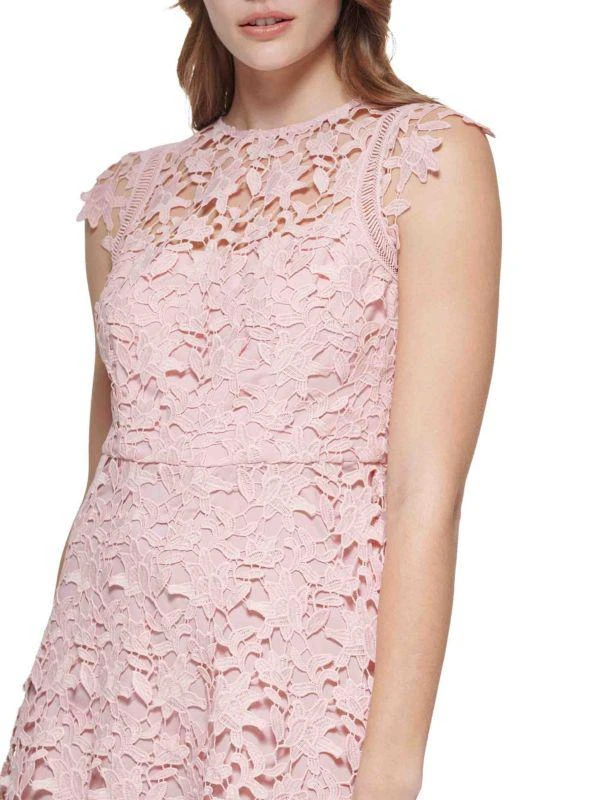 Eliza J Asymmetric Lace Mididress 4