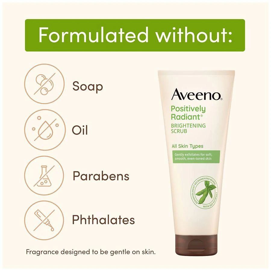 Aveeno Positively Radiant Brightening & Exfoliating Face Scrub 3