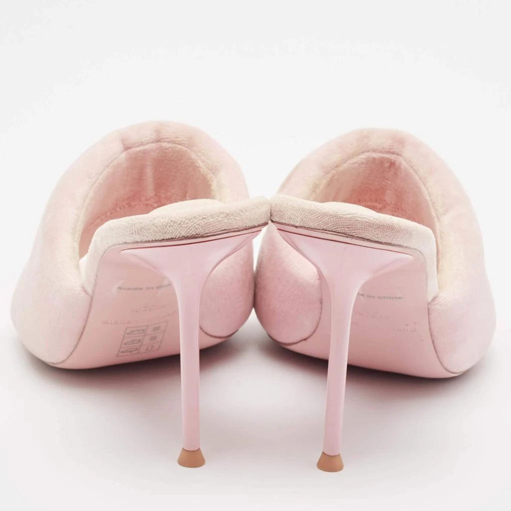 Alexander Wang Alexander Wang Pink Faux Fur Slide Sandals Size 38 5
