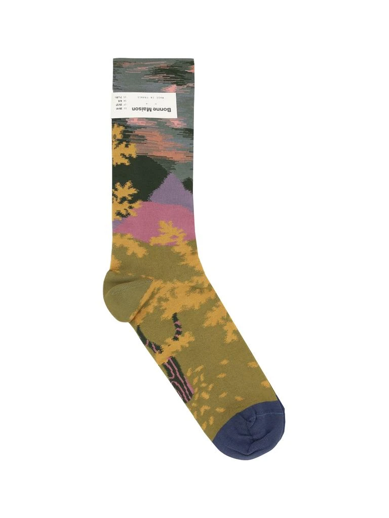 BONNE MAISON Wormwood Landscape Socks 1