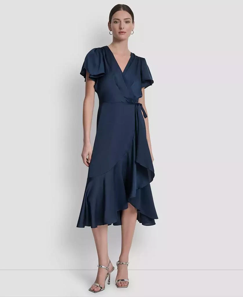 Shop Women's Short Sleeve Faux Wrap Midi Dress on Sale at BeyondStyle  Get  31% Off Women's Short Sleeve Faux Wrap Midi Dress with Limited-Time Flash  Deals, Exclusive Discounts, and Special Offers.