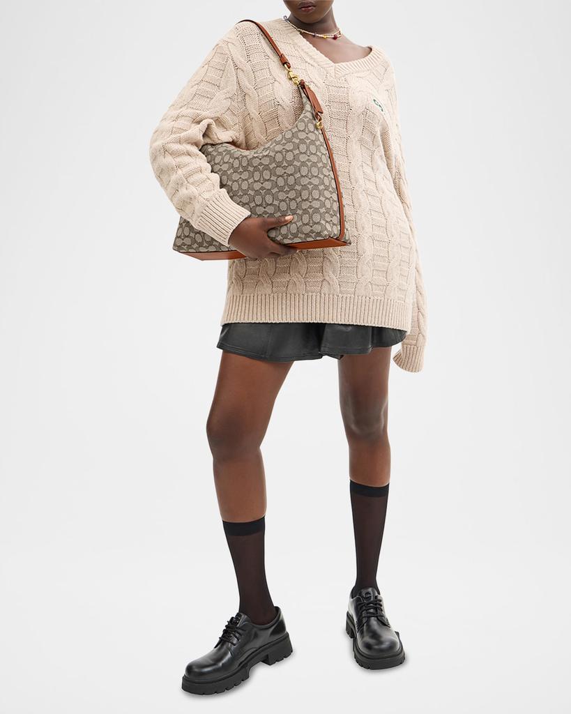 Coach Juliet 38 Signature Jacquard Shoulder Bag