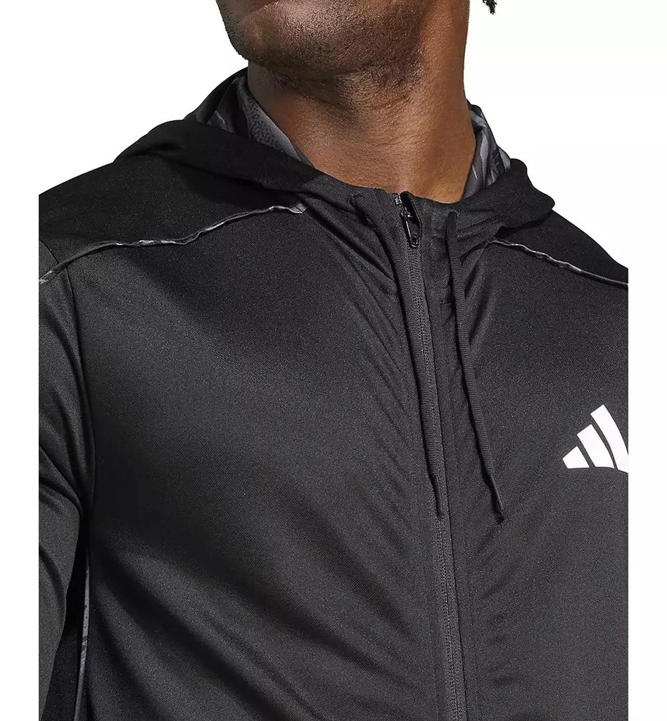 Adidas Men's Essentials Regular-Fit Camo Piped Full-Zip Hooded Track Jacket 3