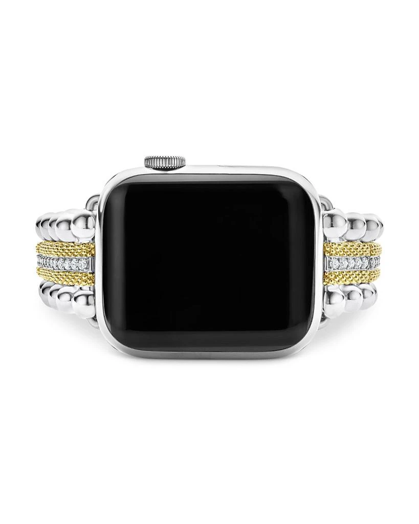 LAGOS Caviar 18K Gold & Diamond Apple Watch® Bracelet - 38mm-45mm 5