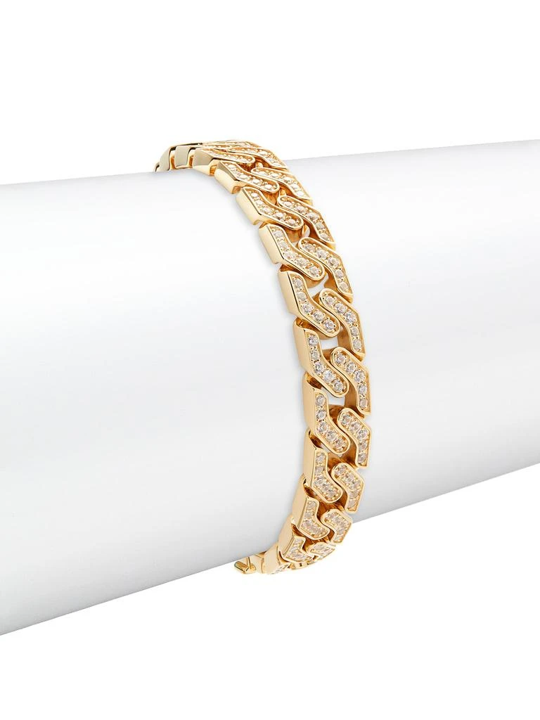 Effy 14K Goldplated Sterling Silver 
White Zircon Bracelet