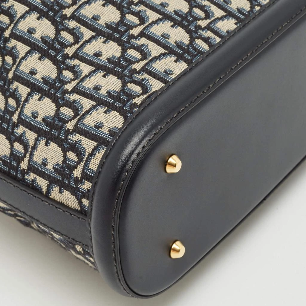 Dior Dior Blue/Beige Oblique Canvas and Leather Medium C'est Dior Bag 11