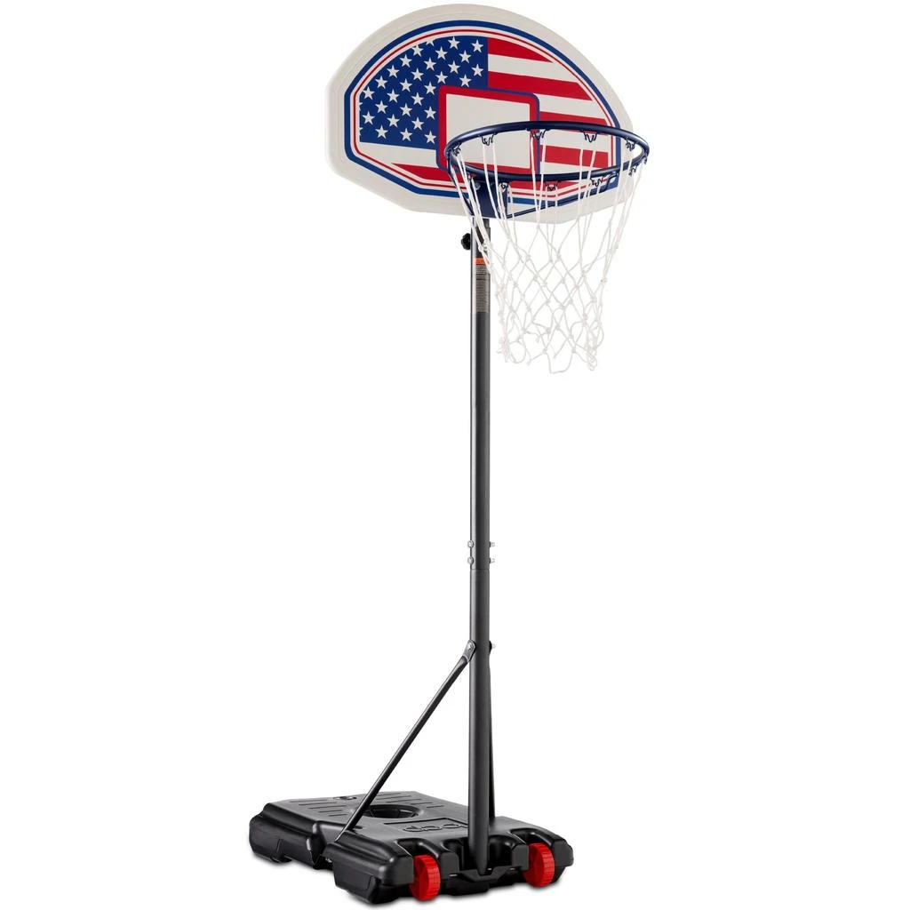 Best Choice Products Kids Height-Adjustable Basketball Hoop, Portable Backboard System w/ 2 Wheels 1