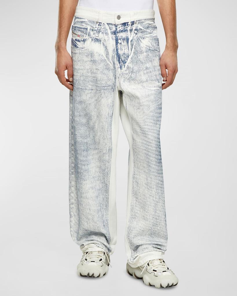 HJR Trompe L'oeil Loose Fit Jean Blue Men's - FW24 - US