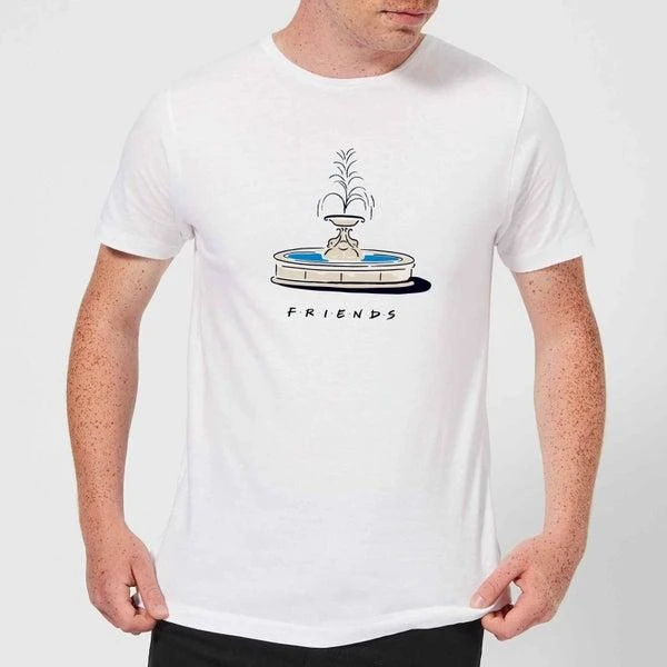 Original Hero Friends Fountain Men's T-Shirt - White 1