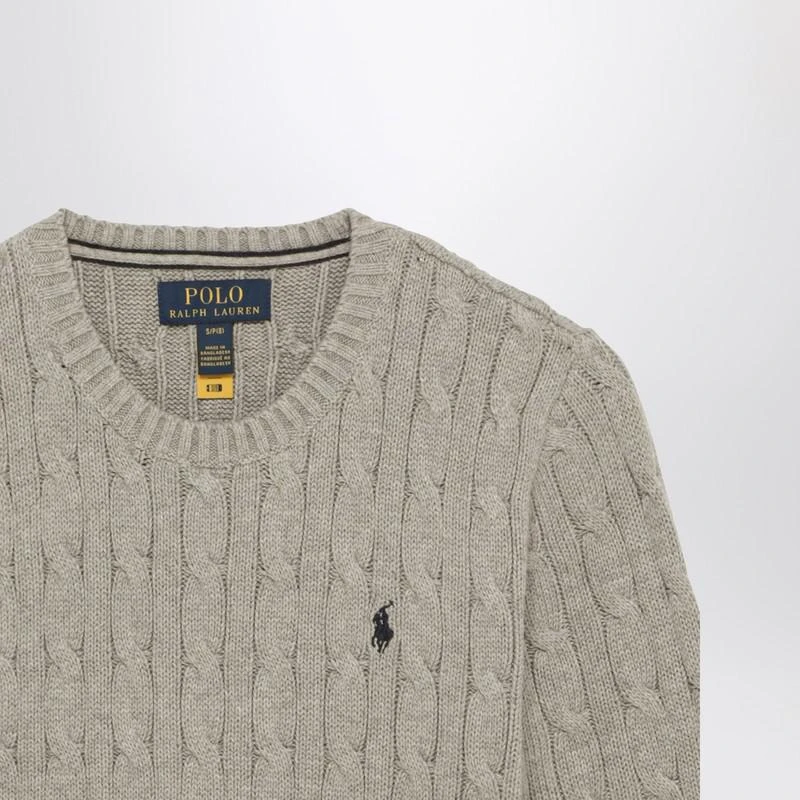 Ralph Lauren Grey cable-knit crew-neck jumper 3