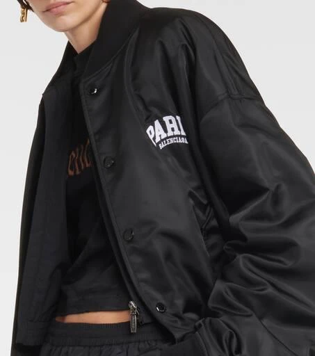Balenciaga Paris satin varsity jacket 4