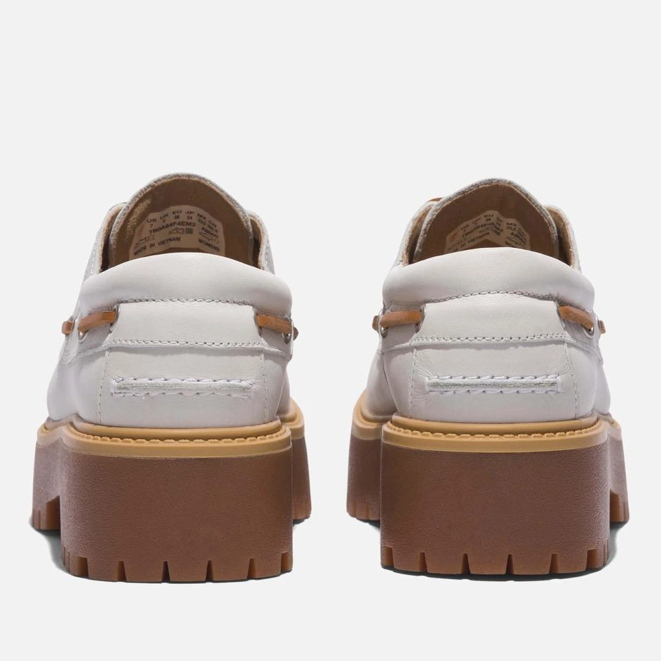 Timberland TIMBERLAND WOMEN'S STONE STREET LEATHER BOAT SHOES 5