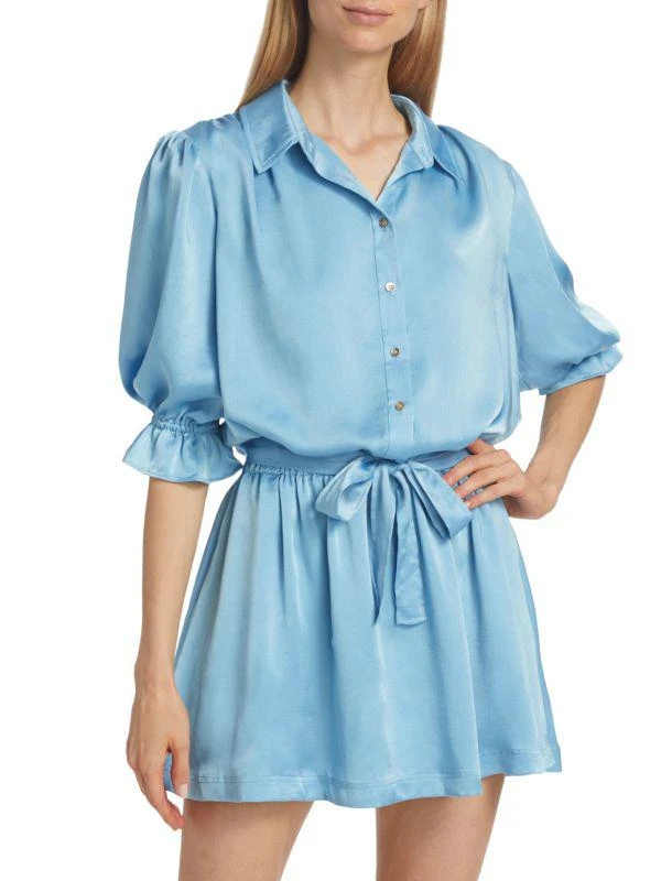 Ramy Brook Sky Satin Shirtdress 1