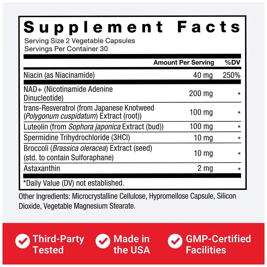 Force Factor NAD+ Longevity Complex Capsules 4