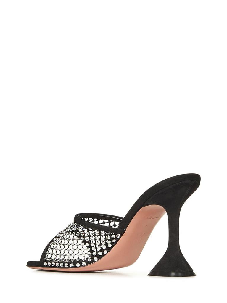 Amina Muaddi Amina Muaddi Lupita Crystal Net 95 Sandals