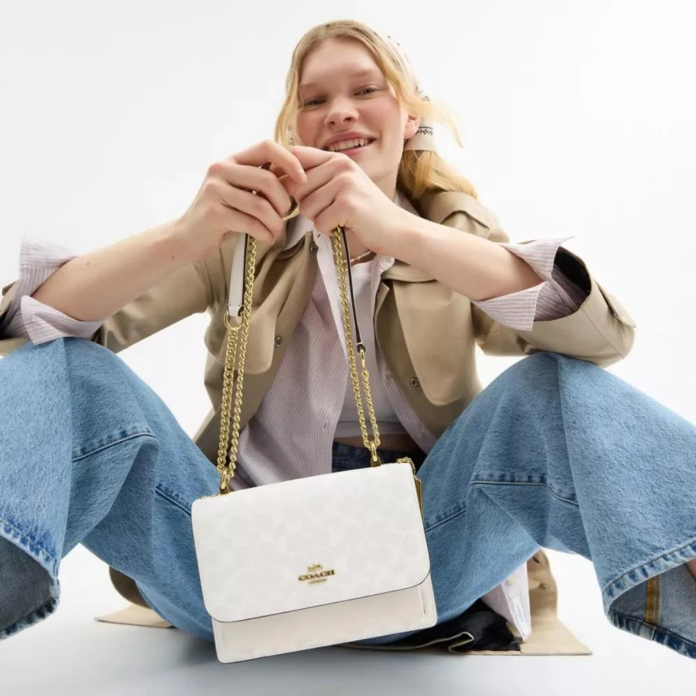 Coach Klare Crossbody Bag In Signature Canvas 8