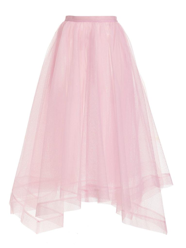 Alexander McQueen Alexander McQueen Paris Net Asymmetric Midi Skirt