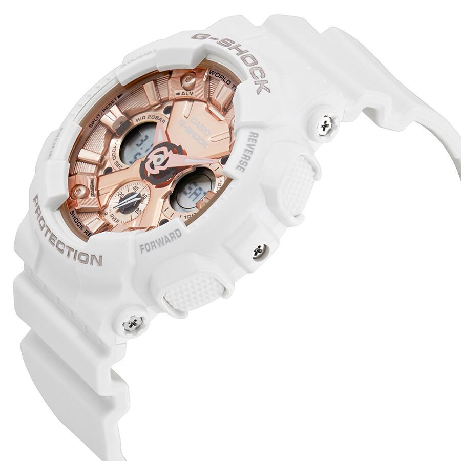 Casio Casio G-Shock S Series Rose Gold Dial Ladies Sports Watch GMAS120MF-7A2