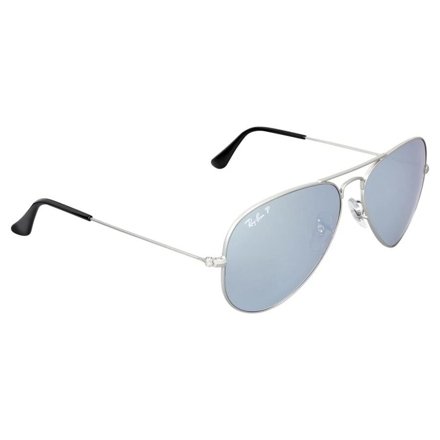 Ray-Ban Aviator Mirror Polarized Silver Flash Aviator Unisex Sunglasses RB3025 019/W3 58 2